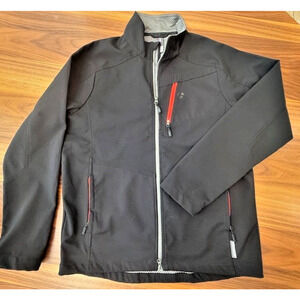 Bontrager Bicycle Men’s Jacket Size XL Black Zip Up Hood Active Wear